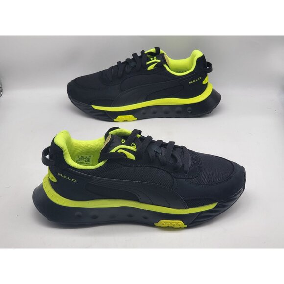 Puma Wild Rider La Melo Ball Men‎ Sneaker Shoes Black  384339 01 Size 8 - Picture 4 of 9